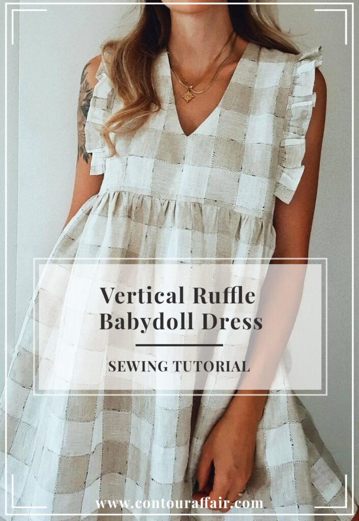 Vertical Ruffle Babydoll Dress FREE Sewing Tutorial