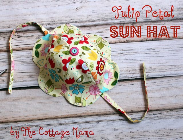 Tulip Petal Sun Hat FREE Sewing Pattern and Tutorial