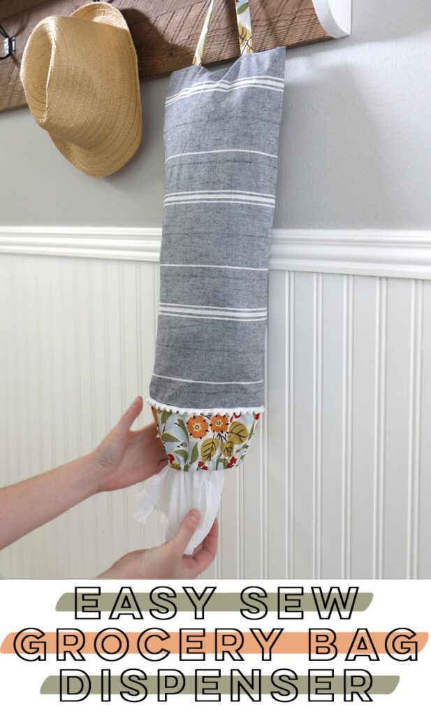 Fabric Grocery Sack Holder FREE Sewing Tutorial