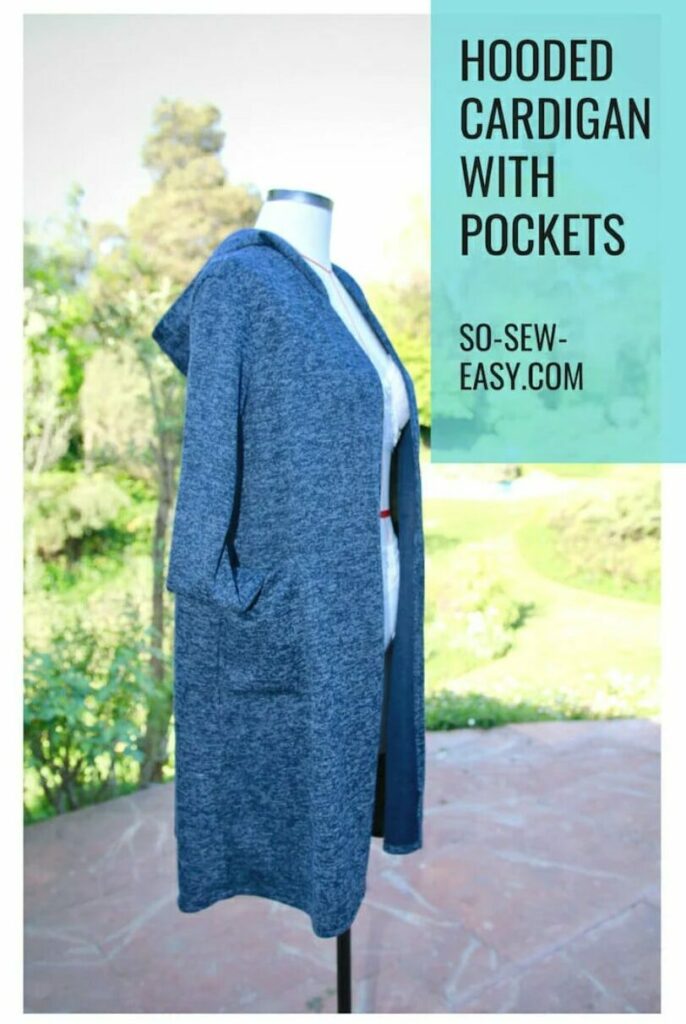 Long Hooded Cardigan Pattern With Pockets