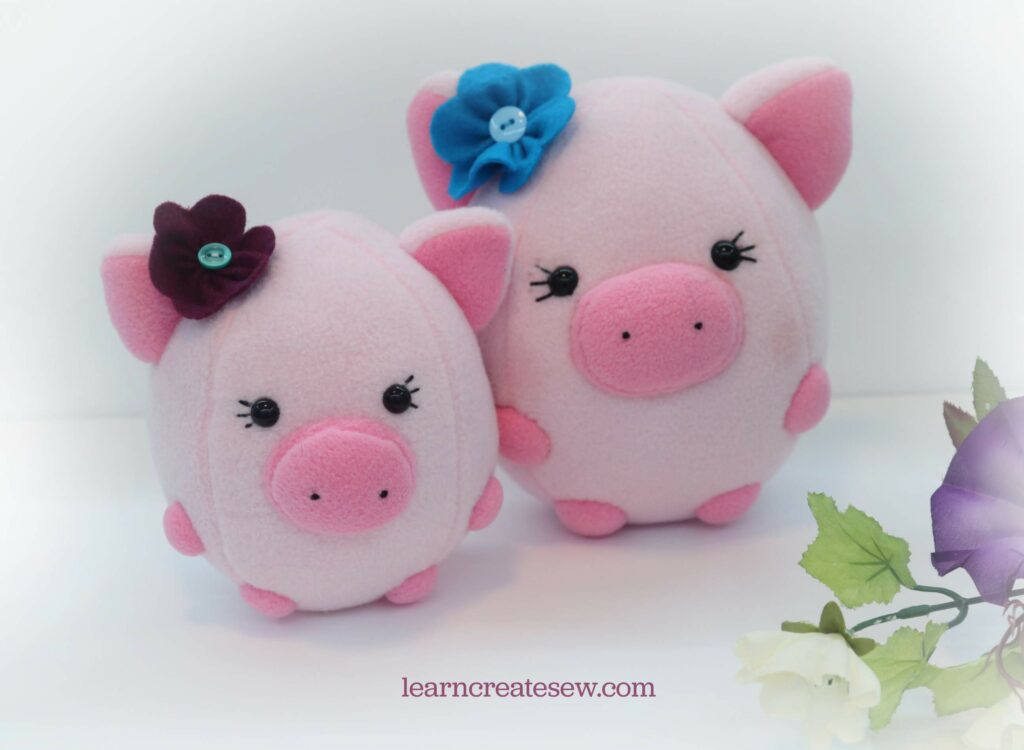 Pig Plush FREE Sewing Pattern and Tutorial