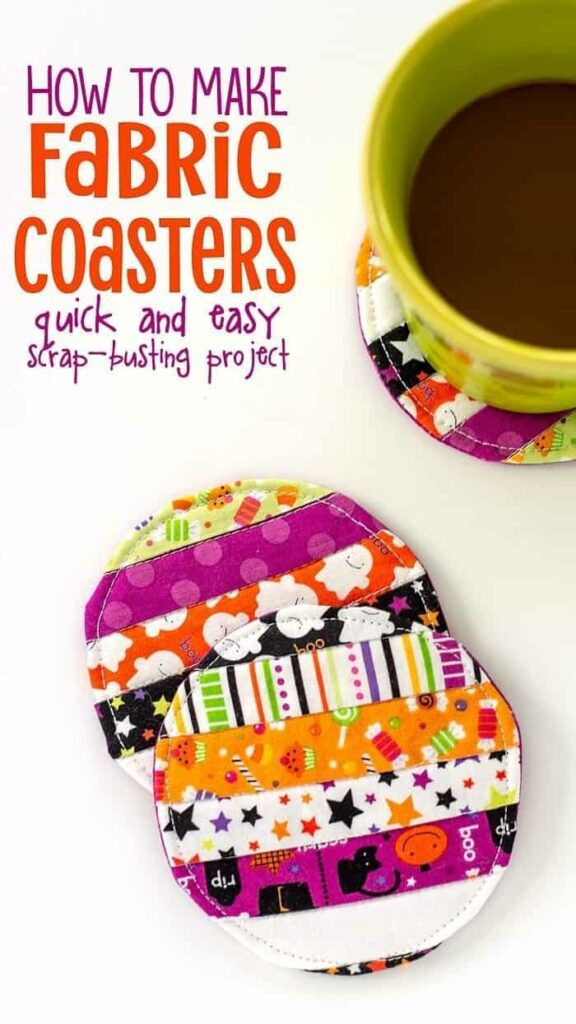 Easy Quilted Fabric Coaster FREE Sewing Tutorial
