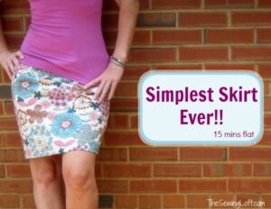 Super Simple Skirt FREE Sewing Tutorial