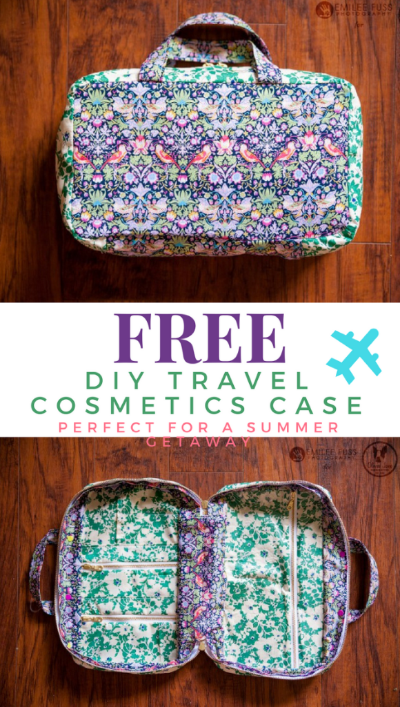 Travel Cosmetics Case FREE Sewing Tutorial