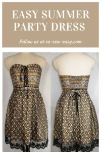 Easy Party Dress FREE Sewing Tutorial