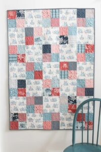 Fast Four Patch Quilt FREE Tutorial