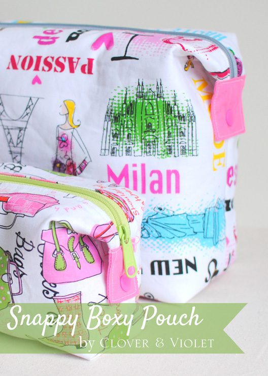 Snappy Boxy Pouch FREE Sewing Tutorial