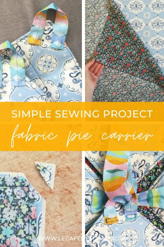 DIY Fabric Pie Carrier FREE Sewing Pattern