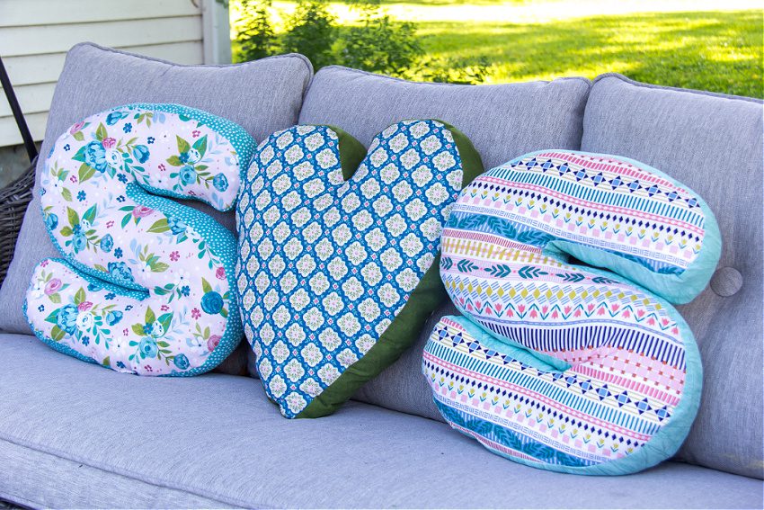 DIY Letter Pillow FREE Sewing Tutorial