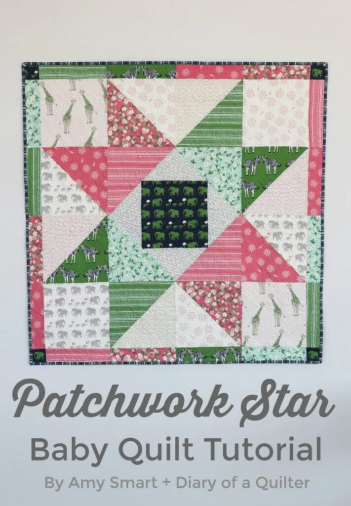 Patchwork Star Baby FREE Quilt Tutorial