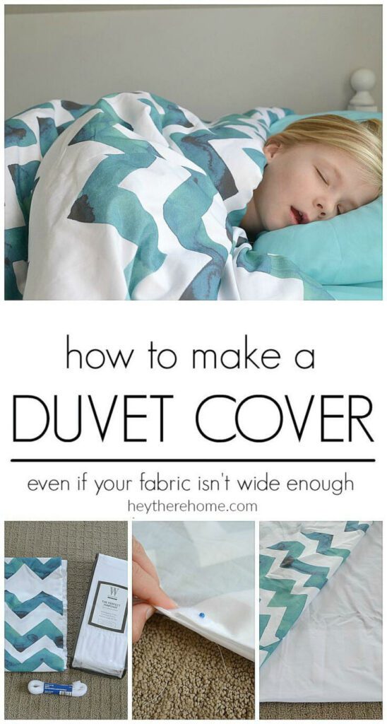 DIY A Duvet Cover FREE Tutorial