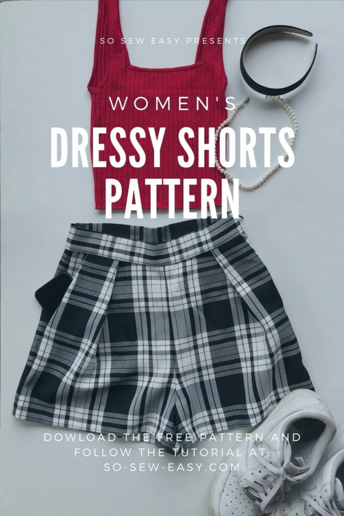 Easy Beach Shorts Sewing Pattern for Women High Waisted Shorts Sewing  Pattern Mid Waisted Shorts Pattern Sew Pajama Shorts Beginner 
