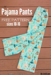 Pajama Pants Pattern For Older Kids FREE Sewing Tutorial