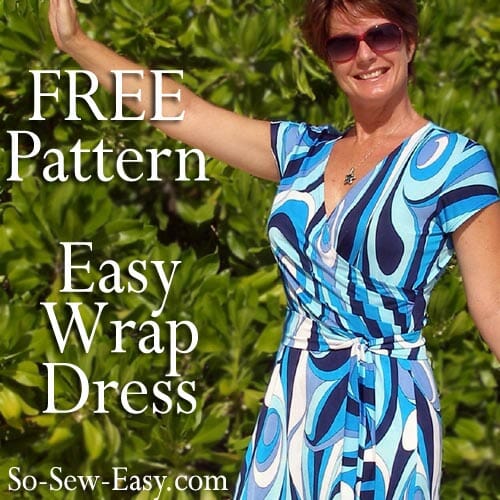 Wrap Dress FREE Sewing Pattern and Tutorial