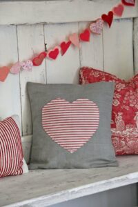 Heart Envelope Pillow FREE Sewing Tutorial