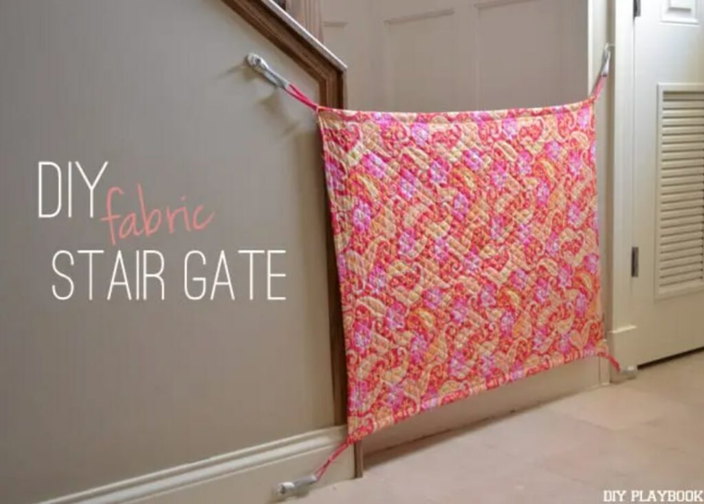 DIY Baby Gate with Fabric FREE Sewing Tutorial