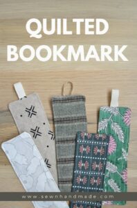 Quilted Bookmark FREE Sewing Tutorial