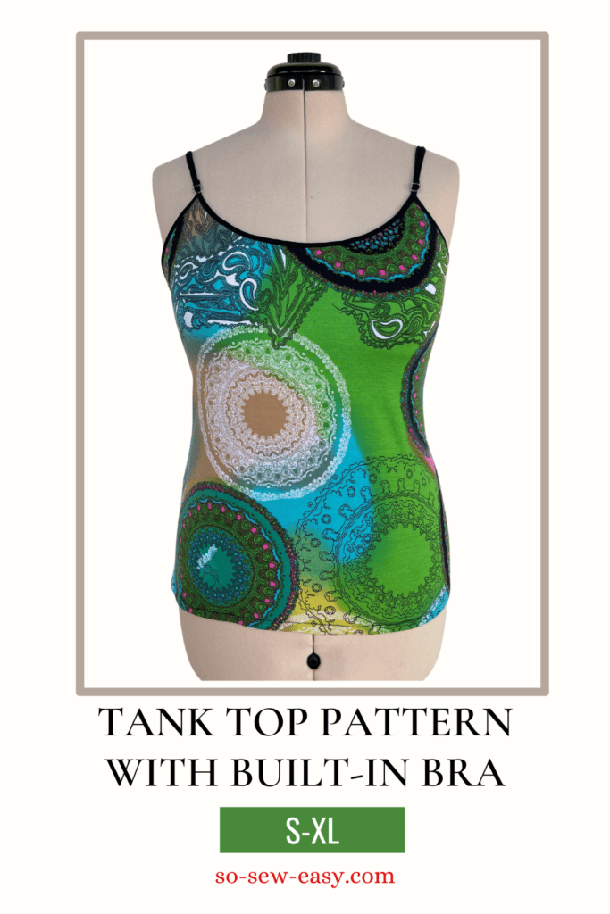 Bra Tank Top FREE Sewing Pattern