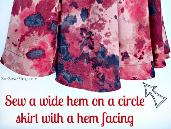 How To Sew A Hem Facing On A Circle Skirt