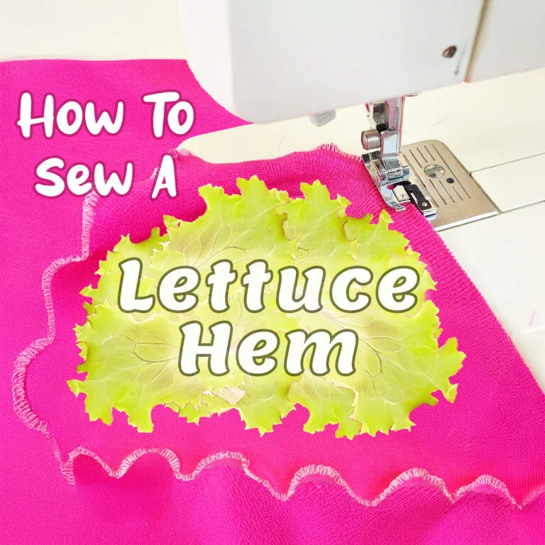How to Sew a Lettuce Hem: wavy edges without a serger