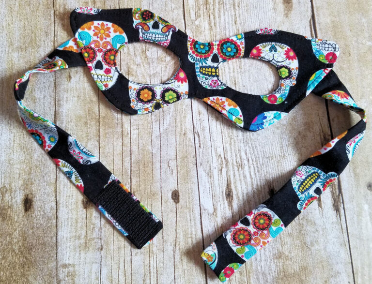 Halloween Eye Mask: a reversible costume starter with straps